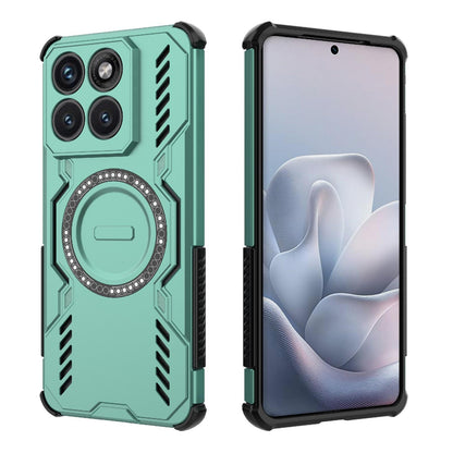 Motorola Edge 70 Fusion 5G Butterfly Armor MagSafe Magnetic Ring Shockproof Protective Phone Case with Stand