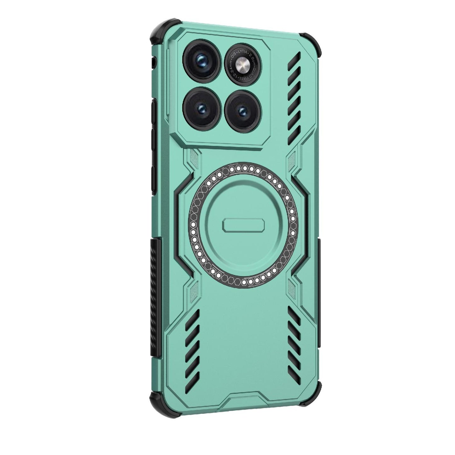 Motorola Edge 70 Fusion 5G Butterfly Armor MagSafe Magnetic Ring Shockproof Protective Phone Case with Stand