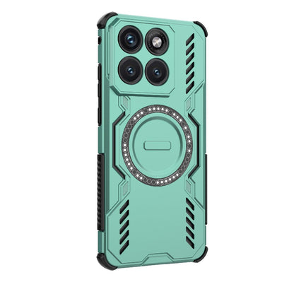 Motorola Edge 70 Fusion 5G Butterfly Armor MagSafe Magnetic Ring Shockproof Protective Phone Case with Stand
