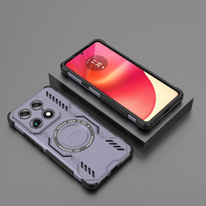 Motorola Signature 5G Butterfly Armor MagSafe Magnetic Ring Shockproof Protective Phone Case with Stand