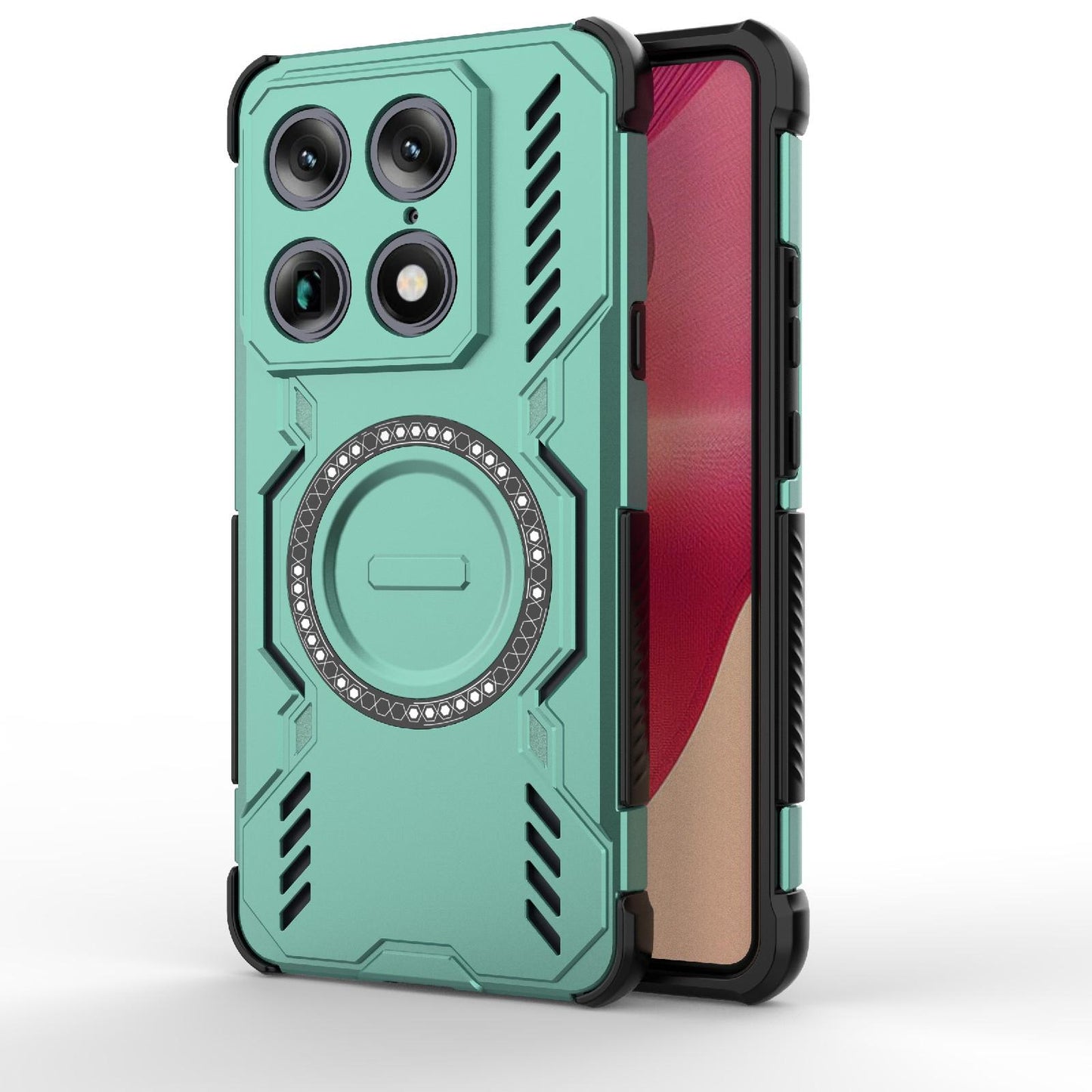 Motorola Signature 5G Butterfly Armor MagSafe Magnetic Ring Shockproof Protective Phone Case with Stand