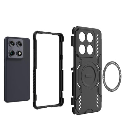 Motorola Signature 5G Butterfly Armor MagSafe Magnetic Ring Shockproof Protective Phone Case with Stand
