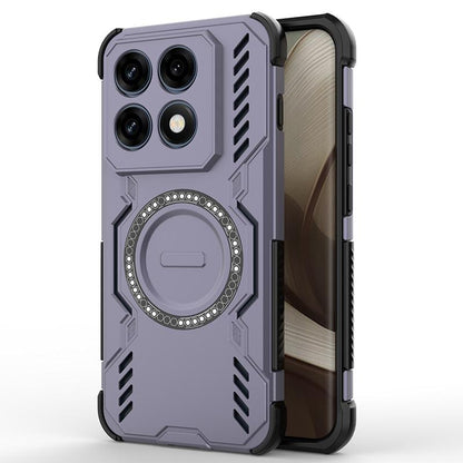 Motorola Edge 70 Pro 5G Butterfly Armor MagSafe Magnetic Ring Shockproof Protective Phone Case with Stand