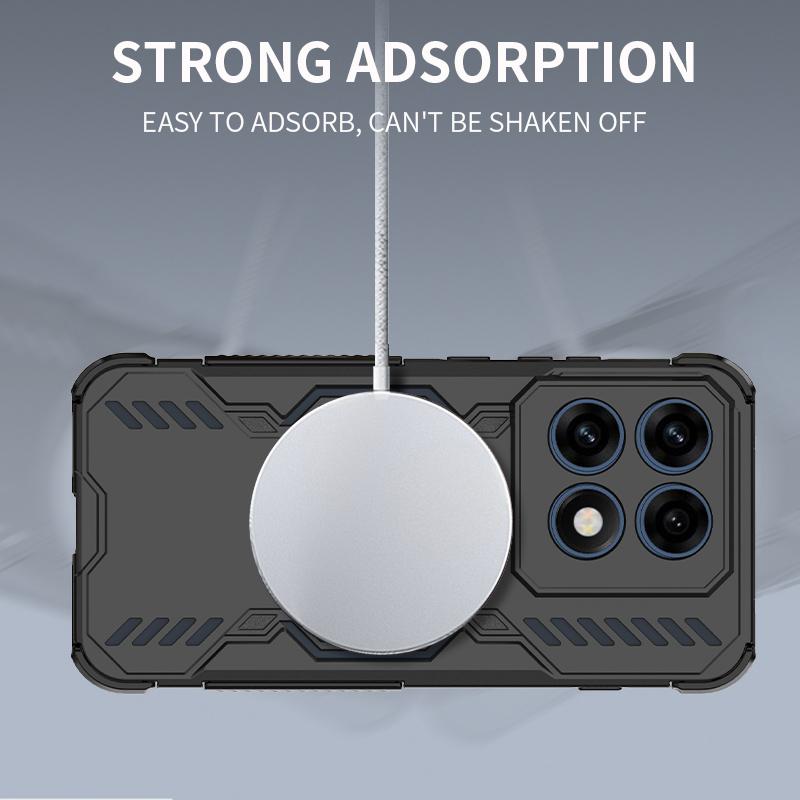 Motorola Edge 70 Pro 5G Butterfly Armor MagSafe Magnetic Ring Shockproof Protective Phone Case with Stand