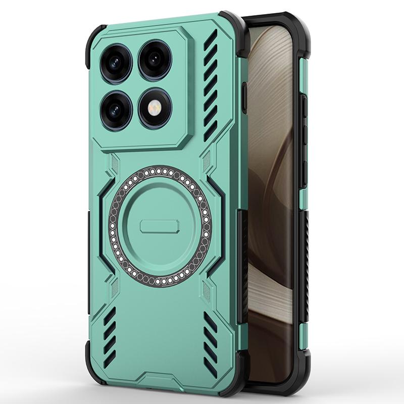 Motorola Edge 70 Pro 5G Butterfly Armor MagSafe Magnetic Ring Shockproof Protective Phone Case with Stand