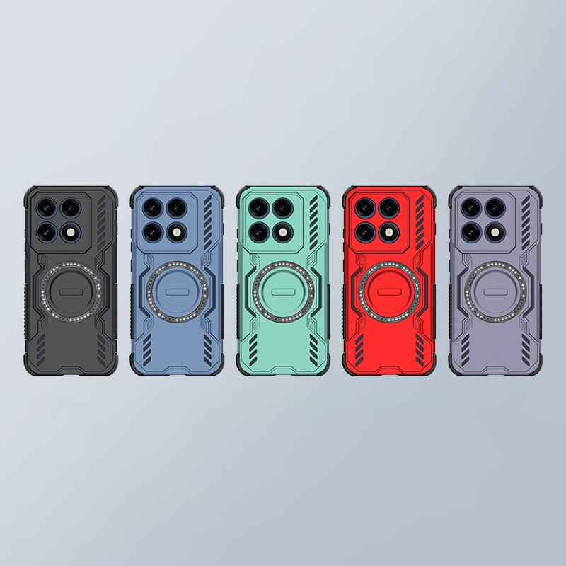 Motorola Edge 70 Pro 5G Butterfly Armor MagSafe Magnetic Ring Shockproof Protective Phone Case with Stand