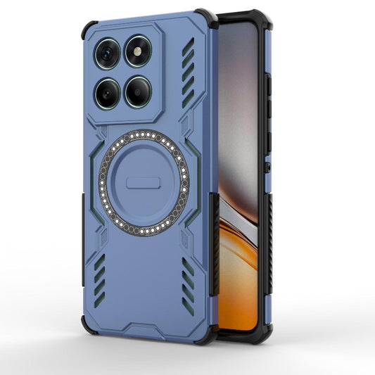 Honor 400 Lite 5G Butterfly Armor MagSafe Magnetic Ring Shockproof Protective Phone Case with Stand