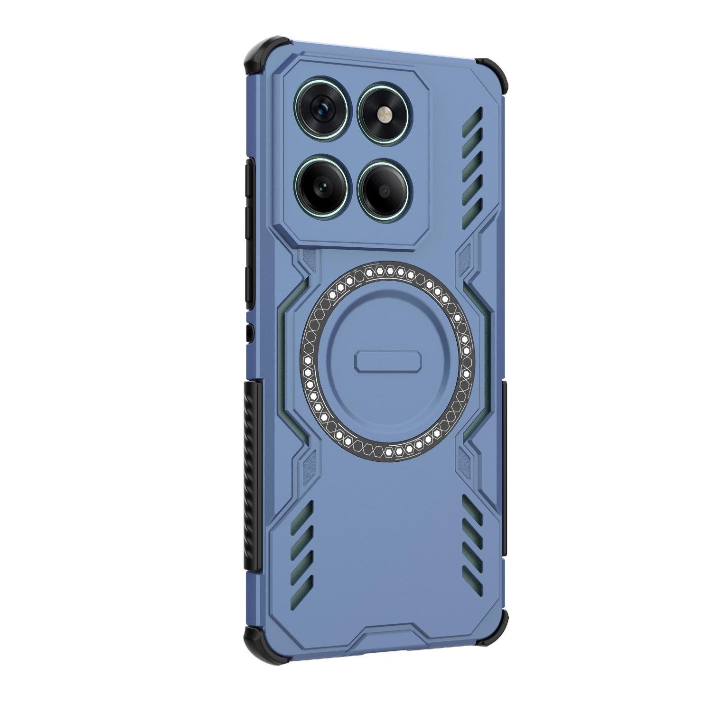 Honor 400 Lite 5G Butterfly Armor MagSafe Magnetic Ring Shockproof Protective Phone Case with Stand
