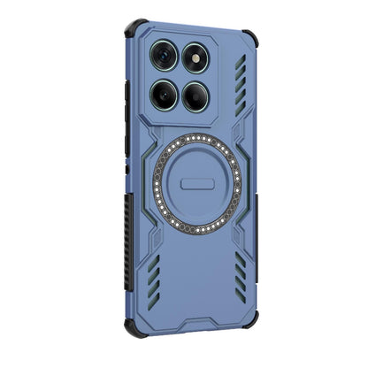 Honor 400 Lite 5G Butterfly Armor MagSafe Magnetic Ring Shockproof Protective Phone Case with Stand