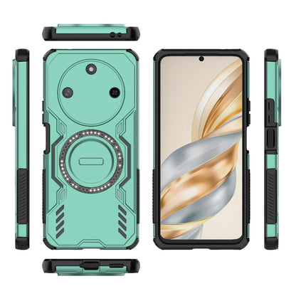 Honor X60 5G Butterfly Armor MagSafe Magnetic Ring Shockproof Protective Phone Case with Stand