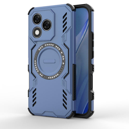 Honor X60 Pro 5G Butterfly Armor MagSafe Magnetic Ring Shockproof Protective Phone Case with Stand