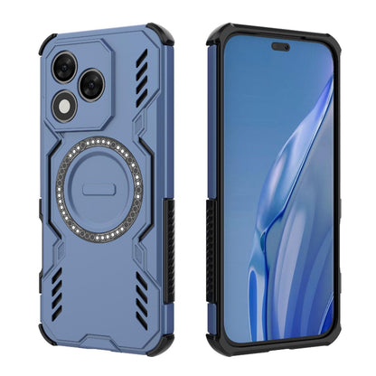Honor X60 Pro 5G Butterfly Armor MagSafe Magnetic Ring Shockproof Protective Phone Case with Stand