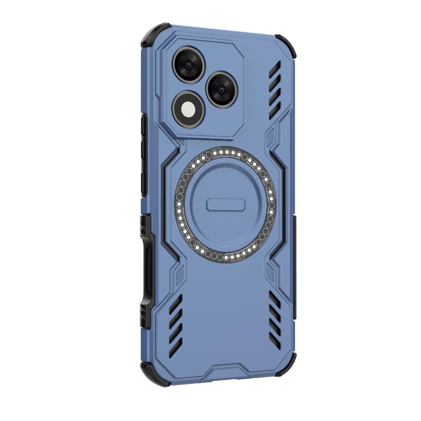 Honor X60 Pro 5G Butterfly Armor MagSafe Magnetic Ring Shockproof Protective Phone Case with Stand