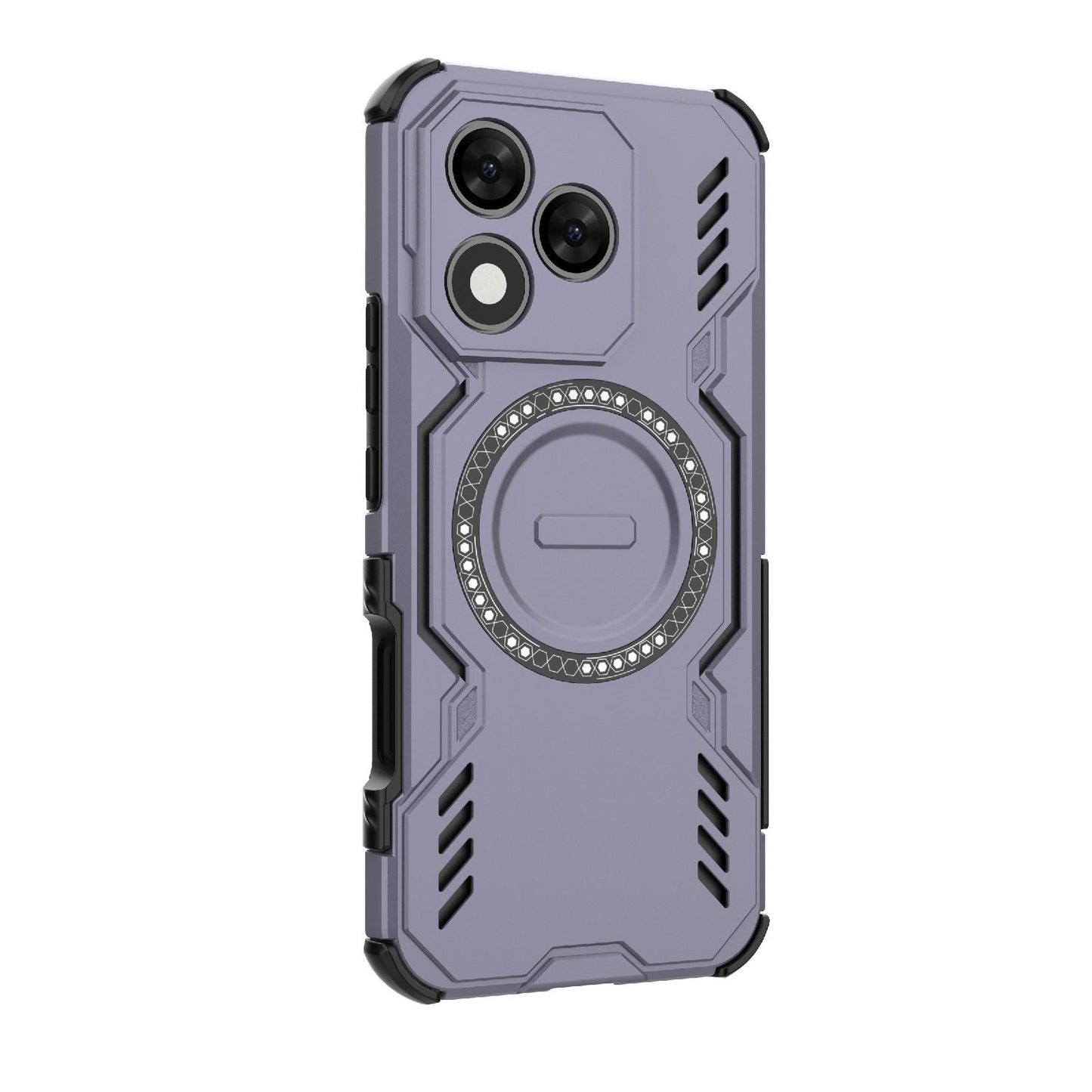 Honor X60 Pro 5G Butterfly Armor MagSafe Magnetic Ring Shockproof Protective Phone Case with Stand