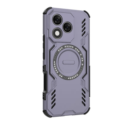 Honor X60 Pro 5G Butterfly Armor MagSafe Magnetic Ring Shockproof Protective Phone Case with Stand