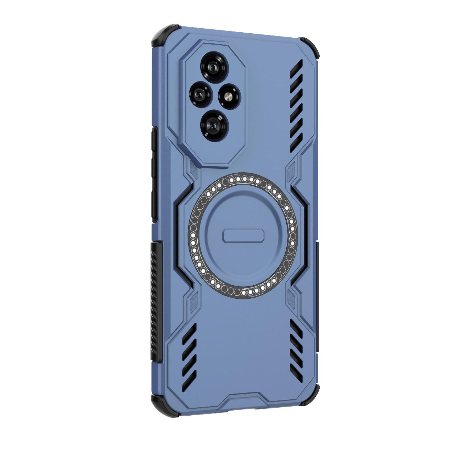 Honor 200 5G Butterfly Armor MagSafe Magnetic Ring Shockproof Protective Phone Case with Stand