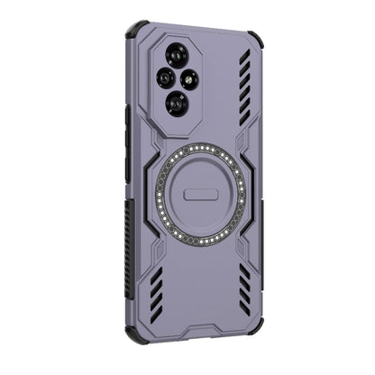 Honor 200 5G Butterfly Armor MagSafe Magnetic Ring Shockproof Protective Phone Case with Stand