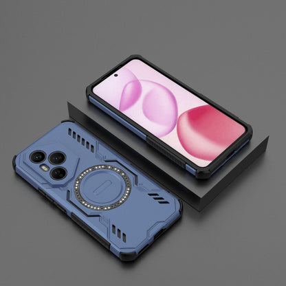 Honor 400 Pro 5G 160.8mm Butterfly Armor MagSafe Magnetic Ring Shockproof Protective Phone Case with Stand