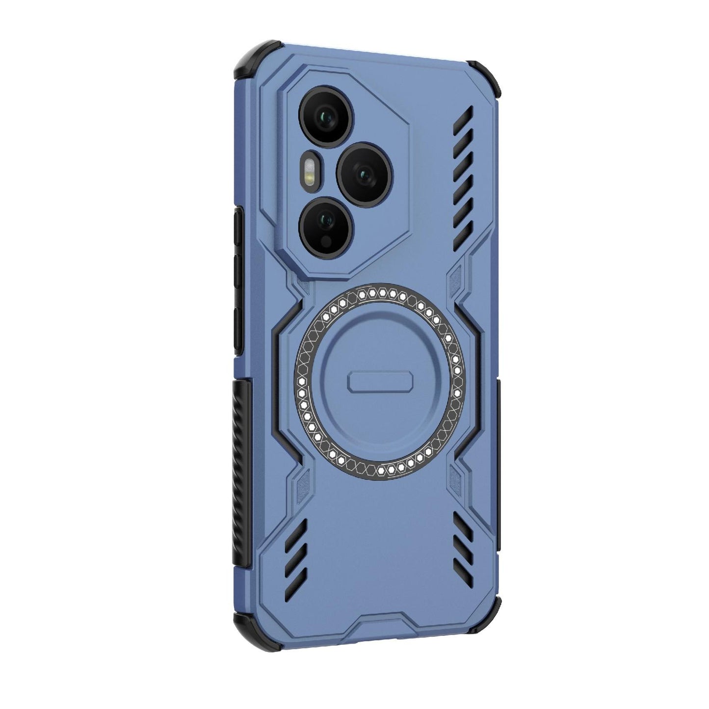 Honor 400 Pro 5G 160.8mm Butterfly Armor MagSafe Magnetic Ring Shockproof Protective Phone Case with Stand