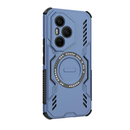 Honor 400 Pro 5G 160.8mm Butterfly Armor MagSafe Magnetic Ring Shockproof Protective Phone Case with Stand