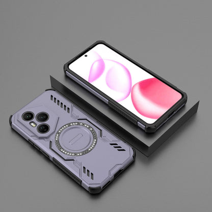 Honor 400 Pro 5G 160.8mm Butterfly Armor MagSafe Magnetic Ring Shockproof Protective Phone Case with Stand