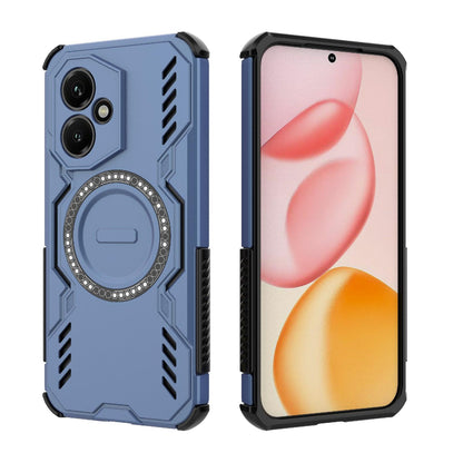 Honor 400 5G 156.5mm Butterfly Armor MagSafe Magnetic Ring Shockproof Protective Phone Case with Stand