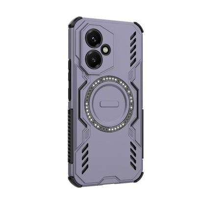 Honor 400 5G 156.5mm Butterfly Armor MagSafe Magnetic Ring Shockproof Protective Phone Case with Stand