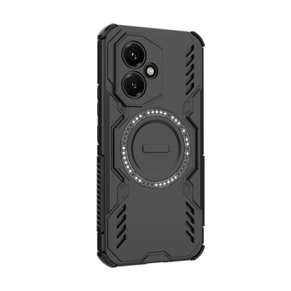 Honor 400 5G 156.5mm Butterfly Armor MagSafe Magnetic Ring Shockproof Protective Phone Case with Stand