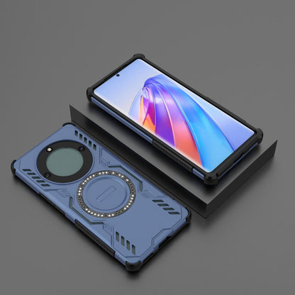 Honor X40 5G Butterfly Armor MagSafe Magnetic Ring Shockproof Protective Phone Case with Stand