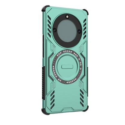 Honor X40 5G Butterfly Armor MagSafe Magnetic Ring Shockproof Protective Phone Case with Stand