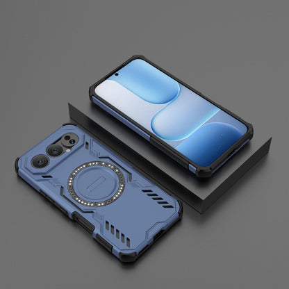 Honor 500 Pro 5G 155.8mm Butterfly Armor MagSafe Magnetic Ring Shockproof Protective Phone Case with Stand