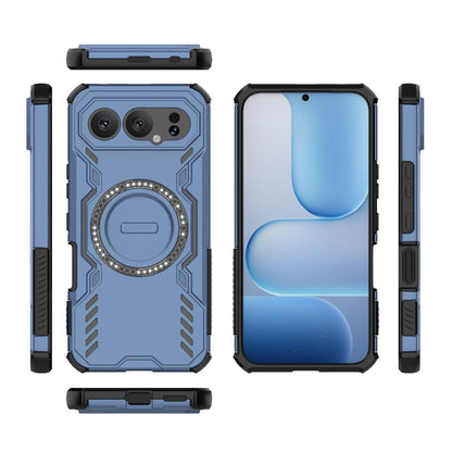 Honor 500 Pro 5G 155.8mm Butterfly Armor MagSafe Magnetic Ring Shockproof Protective Phone Case with Stand
