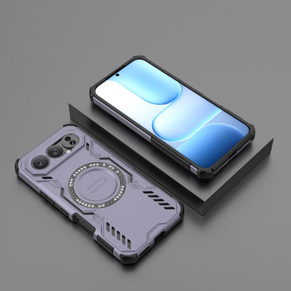 Honor 500 Pro 5G 155.8mm Butterfly Armor MagSafe Magnetic Ring Shockproof Protective Phone Case with Stand