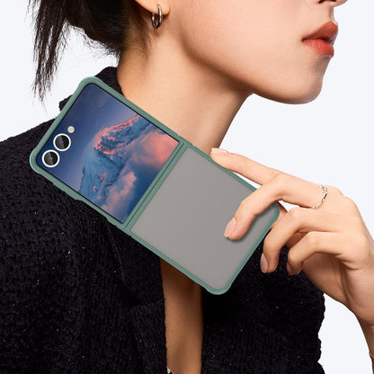 Samsung Galaxy Z Flip7 5G TPU Hybrid PC Frosted Phone Case with Durable Scratch, Dirt & Wear Protection, Precise Cutouts, Lightweight Easy-Fit Slim Cover