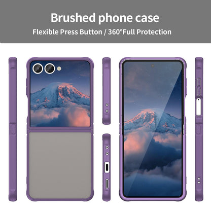 Samsung Galaxy Z Flip7 5G TPU Hybrid PC Frosted Phone Case with Durable Scratch, Dirt & Wear Protection, Precise Cutouts, Lightweight Easy-Fit Slim Cover