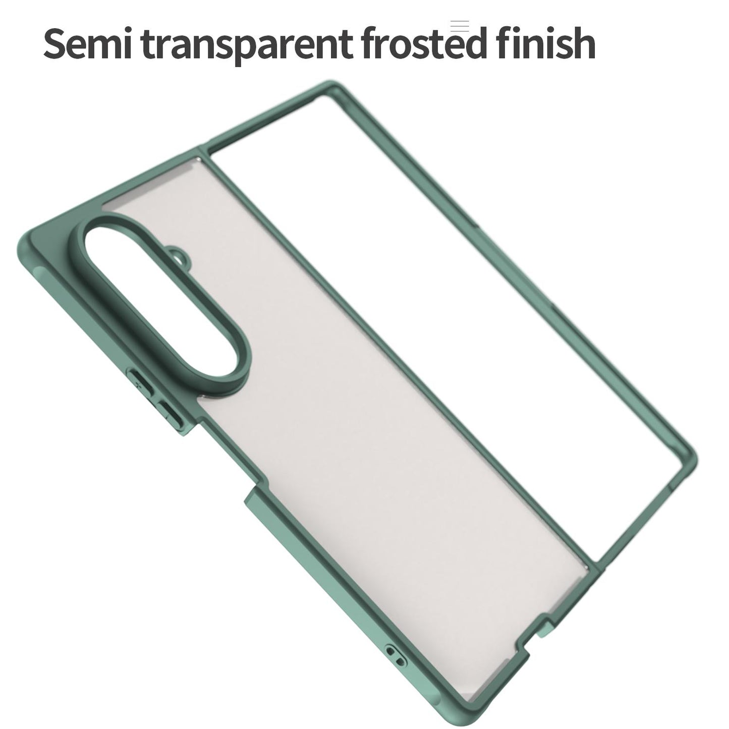 Samsung Galaxy Z Fold7 5G TPU Hybrid PC Frosted Phone Case with Durable Scratch, Dirt & Wear Protection, Precise Cutouts, Lightweight Easy-Fit Slim Cover