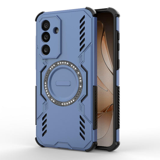 Samsung Galaxy M56 5G Butterfly Armor MagSafe Magnetic Ring Shockproof Protective Phone Case with Stand