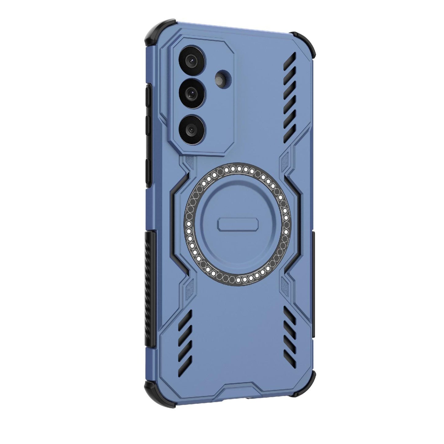 Samsung Galaxy M56 5G Butterfly Armor MagSafe Magnetic Ring Shockproof Protective Phone Case with Stand