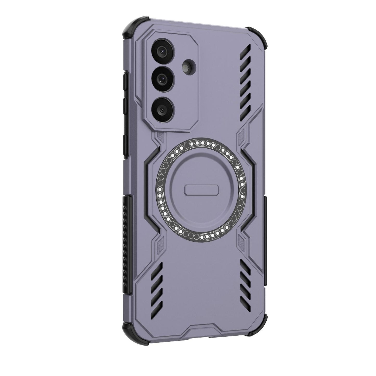 Samsung Galaxy M56 5G Butterfly Armor MagSafe Magnetic Ring Shockproof Protective Phone Case with Stand