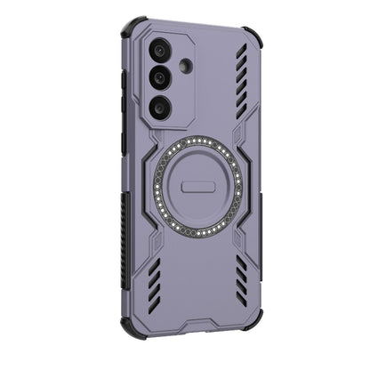 Samsung Galaxy M56 5G Butterfly Armor MagSafe Magnetic Ring Shockproof Protective Phone Case with Stand