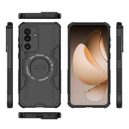 Samsung Galaxy M56 5G Butterfly Armor MagSafe Magnetic Ring Shockproof Protective Phone Case with Stand
