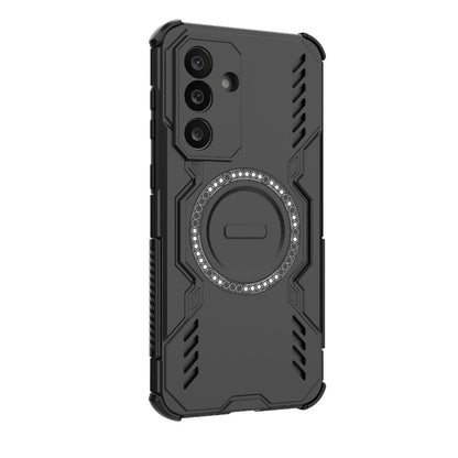 Samsung Galaxy M56 5G Butterfly Armor MagSafe Magnetic Ring Shockproof Protective Phone Case with Stand