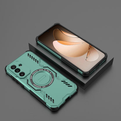 Samsung Galaxy M56 5G Butterfly Armor MagSafe Magnetic Ring Shockproof Protective Phone Case with Stand