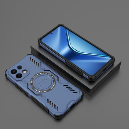 OPPO K13 5G Butterfly Armor MagSafe Magnetic Ring Shockproof Protective Phone Case with Stand