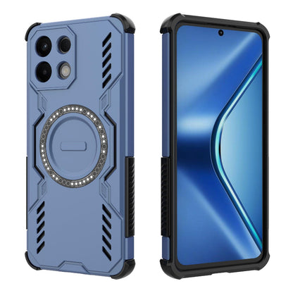 OPPO K13 5G Butterfly Armor MagSafe Magnetic Ring Shockproof Protective Phone Case with Stand