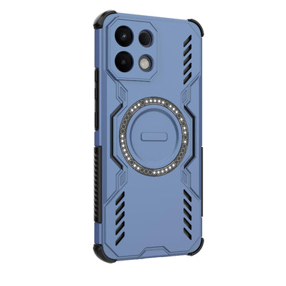 OPPO K13 5G Butterfly Armor MagSafe Magnetic Ring Shockproof Protective Phone Case with Stand
