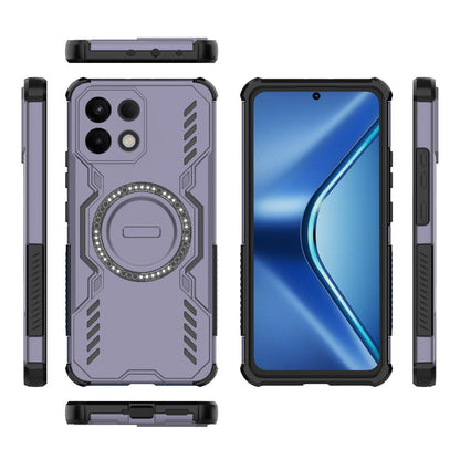 OPPO K13 5G Butterfly Armor MagSafe Magnetic Ring Shockproof Protective Phone Case with Stand