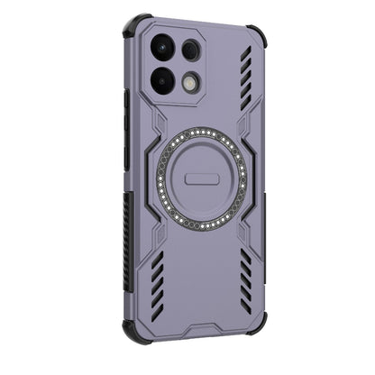 OPPO K13 5G Butterfly Armor MagSafe Magnetic Ring Shockproof Protective Phone Case with Stand