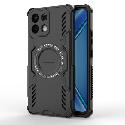 OPPO K13 5G Butterfly Armor MagSafe Magnetic Ring Shockproof Protective Phone Case with Stand