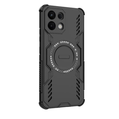 OPPO K13 5G Butterfly Armor MagSafe Magnetic Ring Shockproof Protective Phone Case with Stand